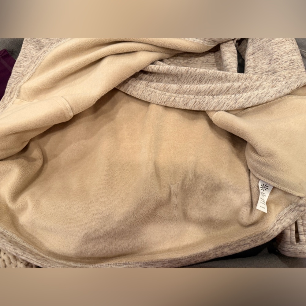 Athleta Asymmetrical Zip Fleece Pullover Jacket Small‎ - Picture 8 of 10